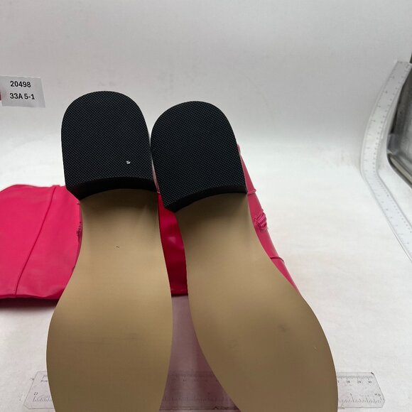 XYD Women Over The Knee Thigh High Riding Boots Chunky Heel Round Toe Pink Shoes - Picture 7 of 8